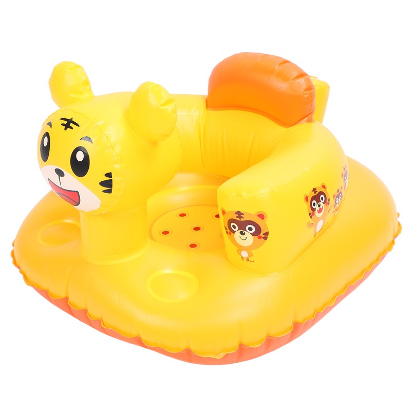 Inflatable Toddler Chair Cartoon Animal Skin Friendly PVC Soft High