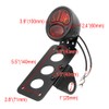 Amazicha Motorcycle LED Tail Light Brake Rear light 1" side