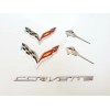 GM 5PCS 2014-19 Corvette C7 Chrome Black Front & Rear