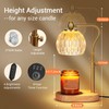 NVRGIUP Candle Warmer, Candle Warmer Lamp with Timer & Dimmer