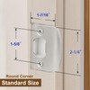 MOSECYOU Standard Door Strike Plate with Spacer Shim, Universal Striker