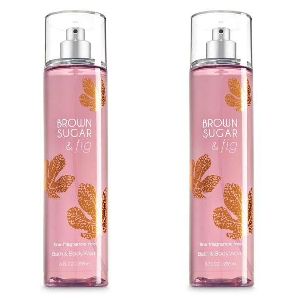 Bath and Body Works Mist, Brown Sugar and Fig, 8.0 Ounce - Set of 2
