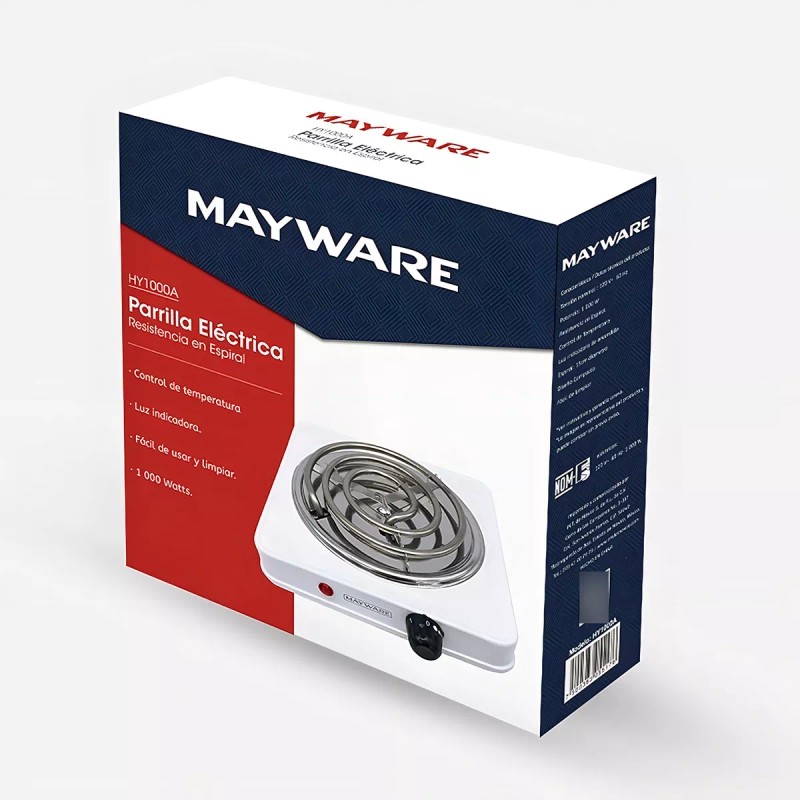 RCA Parrilla Electrica 1 Quemador Rca Hy1000a Alb Color Blanco