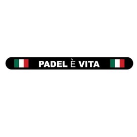Incro Italy Flag Padel E VITA Racket Protector Black