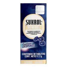 Suplemento Alimenticio Sukrol Hombre 30 Tabletas