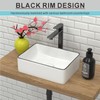 J-FAMILY 14.5'' x 10.6'' Bathroom Small Vessel Sink Above Counter