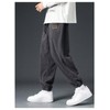 Verdusa Men's Drawstring Waist Corduroy Pants Casual Jogger Pants with