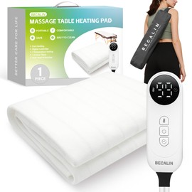 Massage Table Warmer Heating Pad Professional SPA Massage Bed Warmer with 9 Hour Timer, 9 Heat Settings, Overheat Protection for Massage Bed & Spa, 30" x 71", with Portable Storage Bag