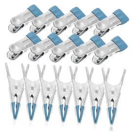 CAXUSD 50pcs Heavy Duty Stainless Steel Pool Cover Clamps Non- and Resistant Clips for Secure Outdoor Use for Above Ground Pool Covers