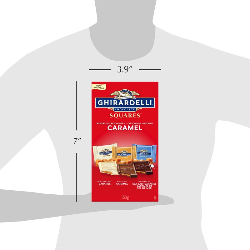 GHIRARDELLI Caramel Assorted Bag, 153 Grams