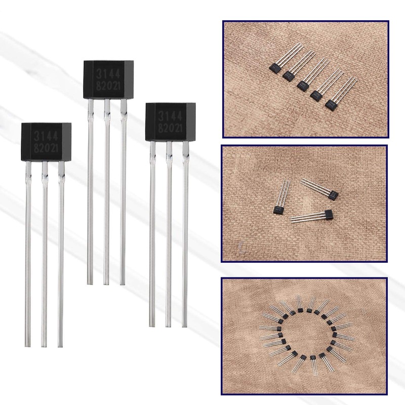 Be In Your Mind 20Pcs A3144/OH3144/44E/AH3144E TO-92UA Linear Hall Effect