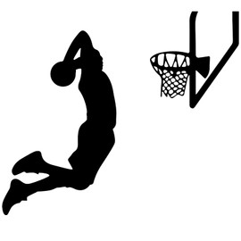 Basketball Stuff Inspirational Wall Decals for Boys Bedroom, Basketball Stickers Basketball Room Decor Wallpaper Sports Decor for Boys Bedroom