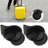 Alomejor 2pcs A52 Travel Suitcase Wheel Trolley Wheel Luggage Wheel