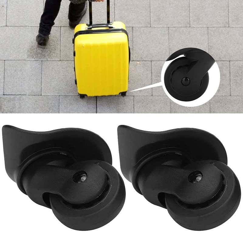Alomejor 2pcs A52 Travel Suitcase Wheel Trolley Wheel Luggage Wheel