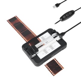 JJC Film Cutter for 35 mm 120 Format Film Strips, Film Cutting Tool with Backlit Plate, Adjustable Brightness in 11 Levels