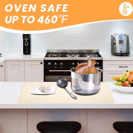 Silicone Pastry Mat, Thick Non-Stick Silicone Baking Mat for Pastry, Pizza, Bread, Cookies, 19.6x15.7'' Non-Slip Rolling Dough Mat with Edge Heightening, Silicone Craft Mat for kids, Milky White,1Pcs