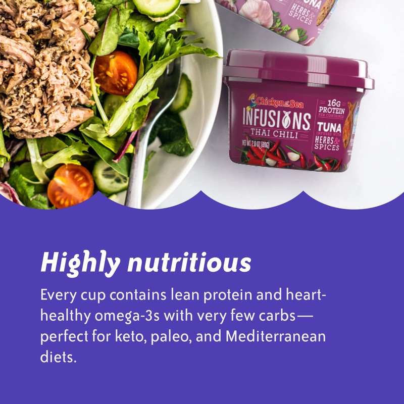 Chicken of the Sea Infusions Tuna, 2.8 Ounce Cups (Pack