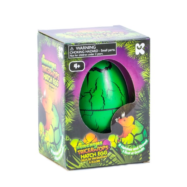 Nurchums Keycraft Large Triceratops Hatching Egg, Hatch and Grow Your Own Realistic Dinosaur, 11cm