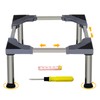 HEYLEAYAR Mini Fridge Stand, Universal Adjustable Washing Machine Stand with