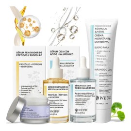 Kit Reafirmante Hidratante Facial, Cuello, Sérum Y Crema