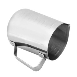 VINGVO Olla para derretir Cera para Velas, Olla para derretir Cera, Olla para Hacer Velas, Taza para derretir Cera de Doble Cara, Herramienta Ligera para Velas de(550ml Wax Cup)