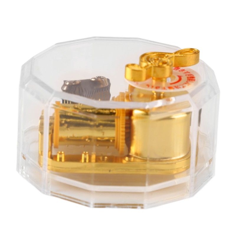 Acrylic Music Box Exquisite Beautiful DIY Clear Musical Box for
