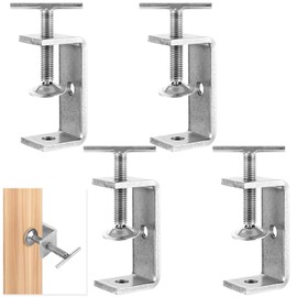 FWEEK Pack of 4 C Clamps 65 mm, 304 Stainless Steel Heavy Duty Clamps, High Performance C Clamp, M10 C Clamps for Woodworking Welding Building Clamps