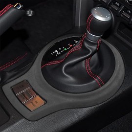 Baceyong Car Interior Gear Shift Frame Trim Sticker, suitable for Sub-aru BRZ 2012-2020, suitable for T0y0ta GR86 2012-2020