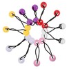 Baluue 20pcs Cute Girls Hair Ties Elastic Ponytail Holders Mixed