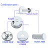 NELXULAS Classic White Stainless Steel Single Super Heavy Duty Wall