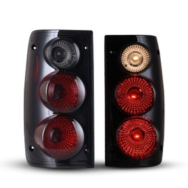 AUTOWIKI Tail Lights For 1989-1995 Toyota Pickup Truck Replace Rear Lamps Black/Smoke Tail Light 1 Pair Rear Lamps