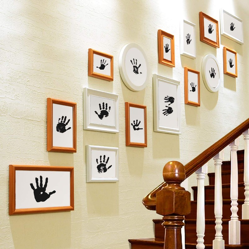 Ink Pad, 5x4'' Washable Non-Toxic Ink Stamp Pad for Baby