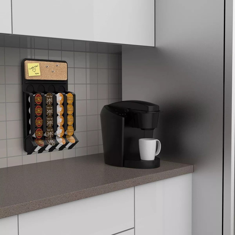 Escanver Porta 20 Capsulas Café K Cup Organizador Refrigerador Pared
