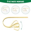 NQEUEPN Pack of 8 Christmas Fireplace Hooks, Christmas Stocking Hooks,