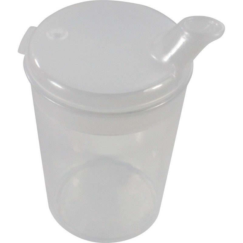 Medi-Inn+ Schnabelbecher Schabeltasse Trinkbecher 250 ml (Farbe: transparent, Öffnung: 12
