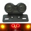ONGMEIL Motorcycle Universal Tail Light Smoke Lens Tail Lamp LED