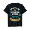 I Survived Nursing School Class of 2025 Graduation Gifts T-Shirt