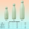Konokyo Insulated Water Bottles,17 oz Double Wall Stainless Steel Vacumm
