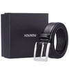 XOUXOU Men's Casual Leather Jeans Belts Classic Work Business Dress
