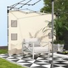 Outsunny Gazebo Side Panel, Canopy Sidewall Panel with 4 Mesh