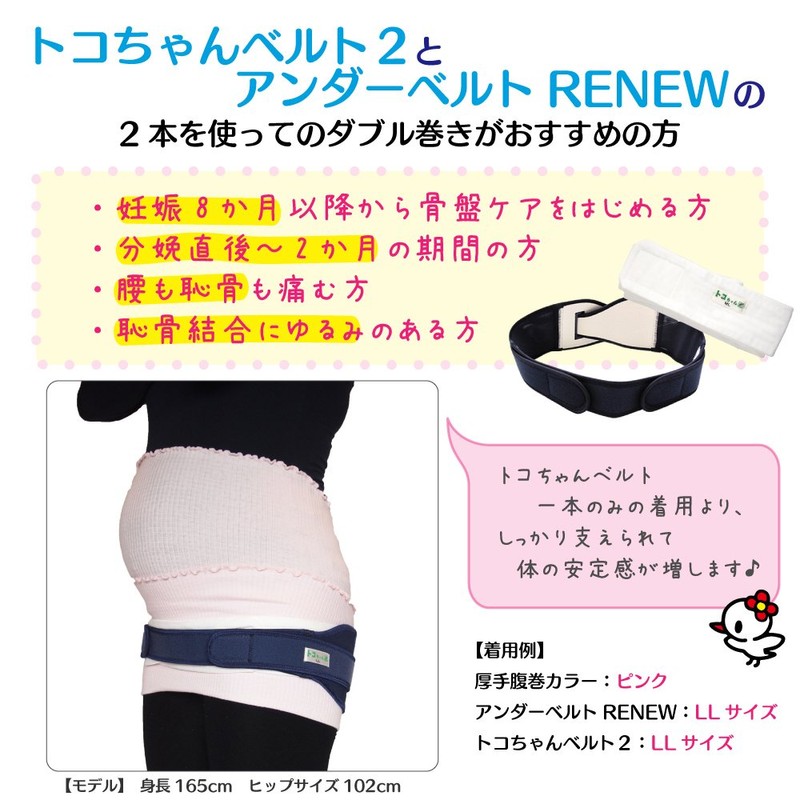 Aoba Toko-chan Belt II Navy Blue S + Toko-chan Under