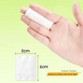 Makeup Remover Cotton Pads for Facial Eye Makeup and Nail Polish Removal, Square Cotton Puff, Double-Side Save Water, Hypoallergenic, Soft, Lint-Free