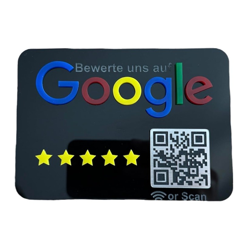 Google Review Sign Stand for Businesses Shops Restaurants to Get