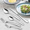 LIANYU 35-Piece Heavy Duty Silverware Set with Serving Utensils, Stainless