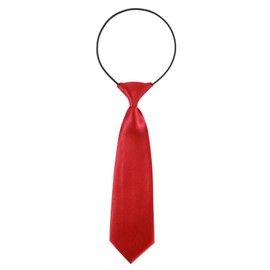 LLOUSSAK Boys Tie, Toddler Red Tie, Pre-Tied Adjustable Red Tie for Boys Ages 2-6, Perfect for Weddings, School Uniforms, and Special Occasions