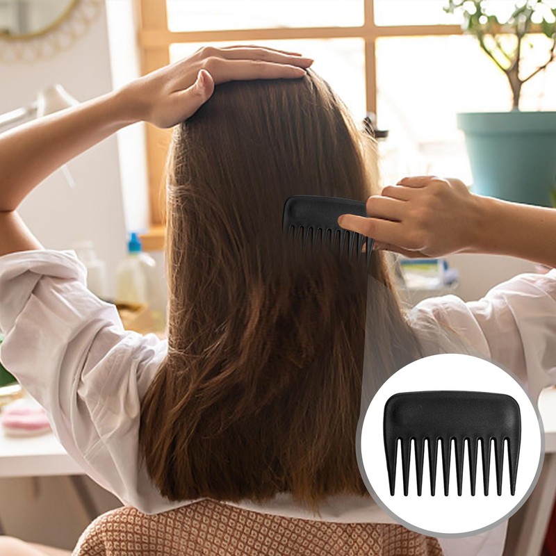 3-Piece Square Comb, Comb with Large Tooth Spacing, Antistatic Comb,