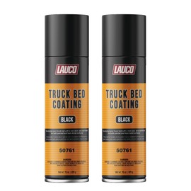 LAUCO Truck Bed Coating Black Aerosol Spray Can 15oz - Pack of 2 - Textured, Suitable For All Truck Beds