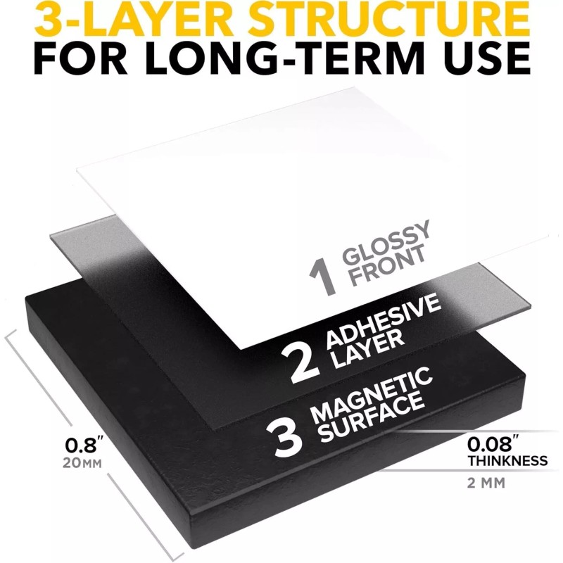 X-bet MAGNET Hyper-Sticky Magnets with Adhesive Backing - Strong Magnetic