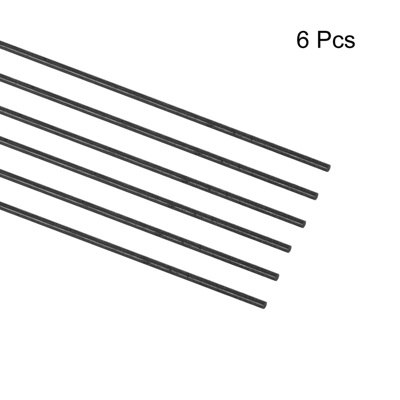 sourcing map Carbon Fiber Rod, 2mm x 300mm for RC