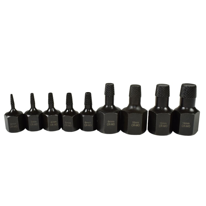 3/8" 1/2" Drive Screw Stud Spiral Extractor Remover Removal Set